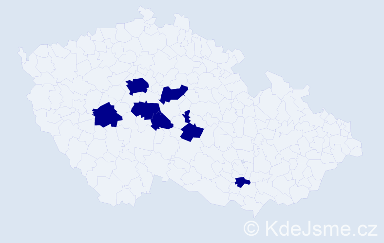 Jméno: 'Ivaylo', počet výskytů 7 v celé ČR