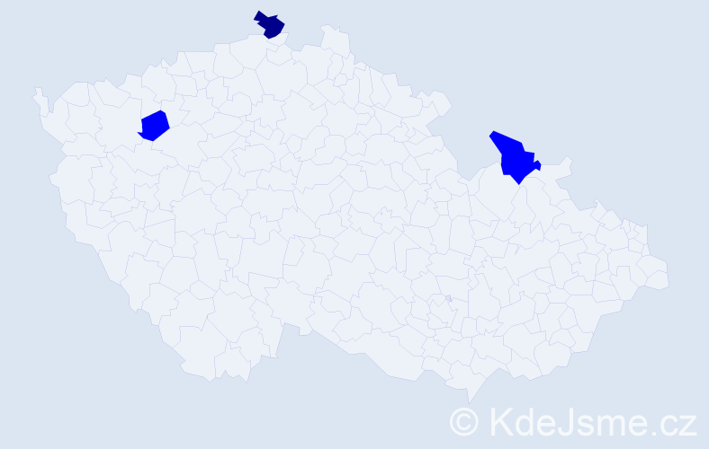 Jméno: 'Reinfried', počet výskytů 4 v celé ČR