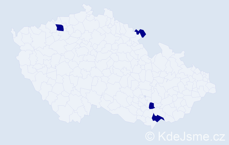 Jméno: 'Amand', počet výskytů 4 v celé ČR