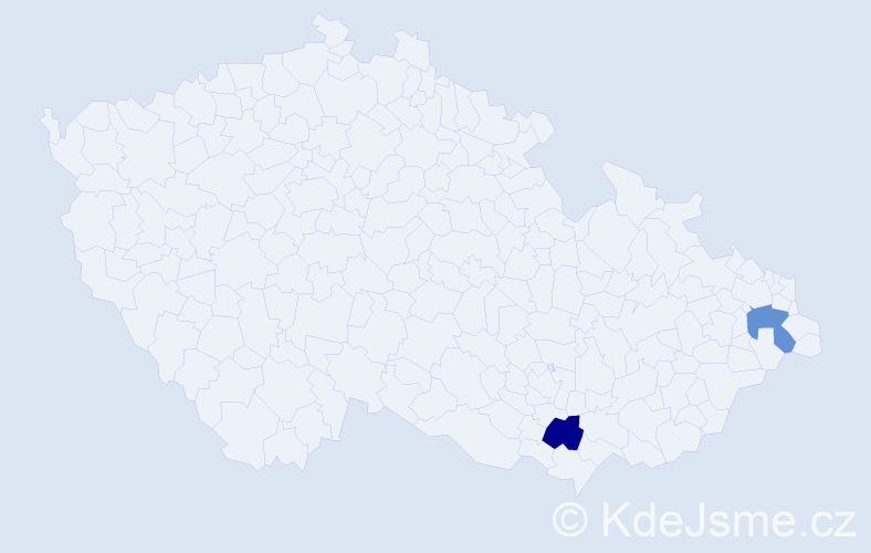 Jméno: 'Denis René', počet výskytů 2 v celé ČR