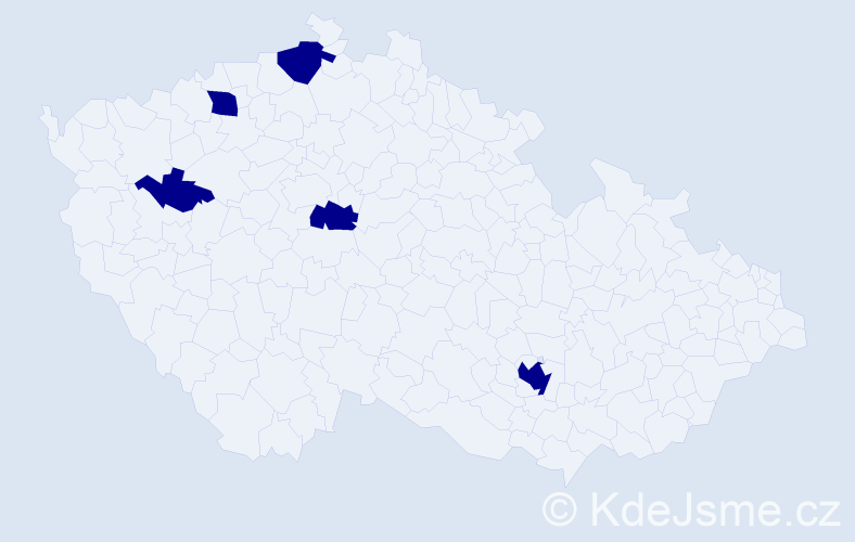 Jméno: 'Marek Adam', počet výskytů 5 v celé ČR