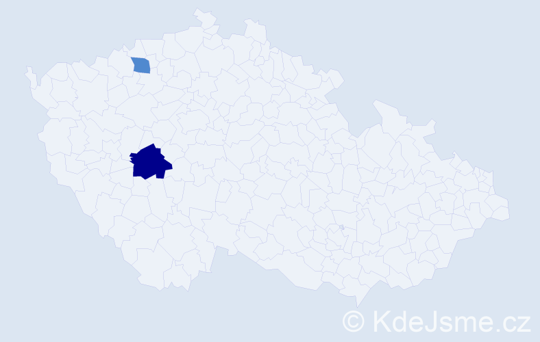 Jméno: 'Lika', počet výskytů 3 v celé ČR