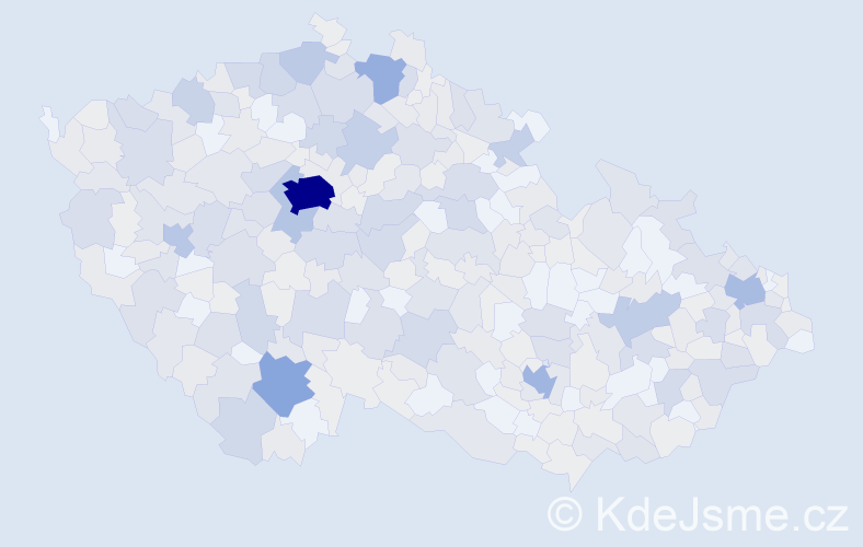 Jméno: 'Johanka', počet výskytů 771 v celé ČR