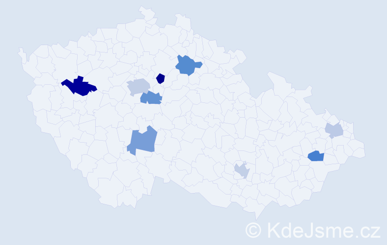 Jméno: 'Liza', počet výskytů 11 v celé ČR