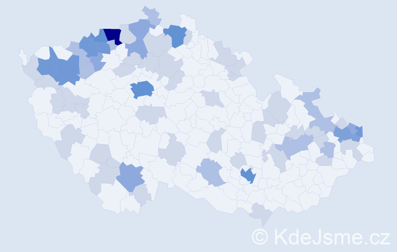 Jméno: 'Gerta', počet výskytů 147 v celé ČR