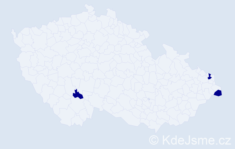 Jméno: 'Adriana Maria', počet výskytů 3 v celé ČR