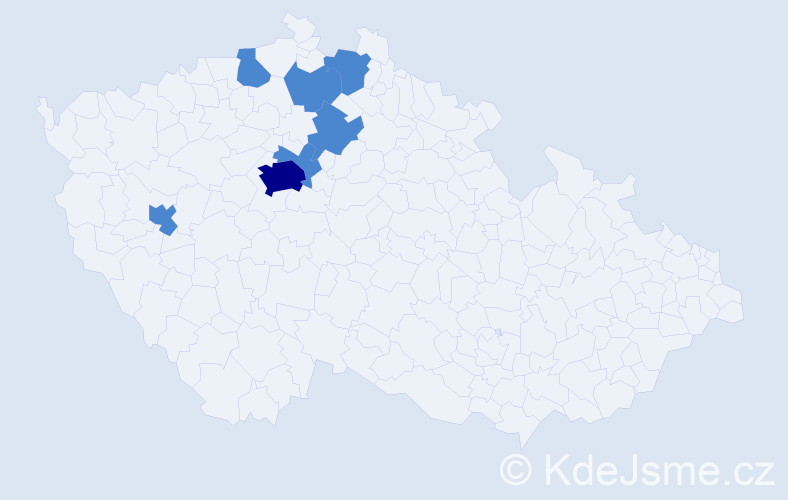 Jméno: 'Carina', počet výskytů 9 v celé ČR