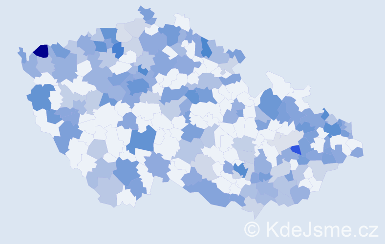 Jméno: 'Dennis', počet výskytů 329 v celé ČR