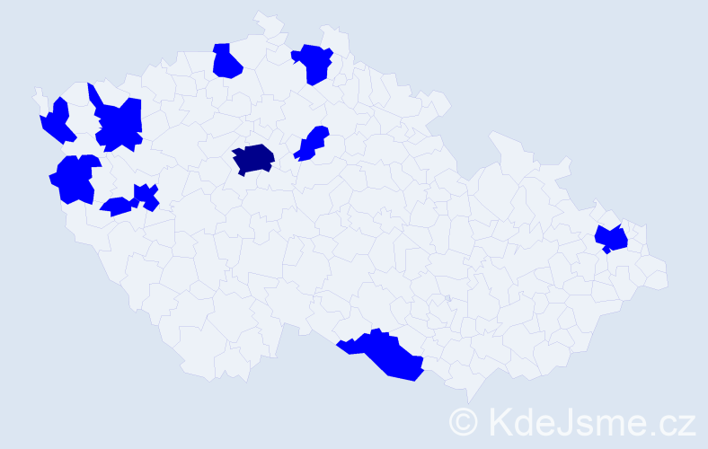 Jméno: 'Duc Phong', počet výskytů 12 v celé ČR