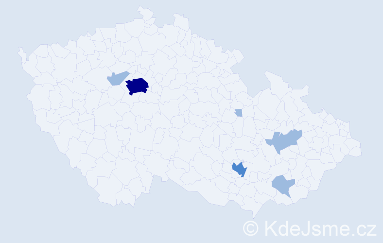 Jméno: 'Mathieu', počet výskytů 10 v celé ČR