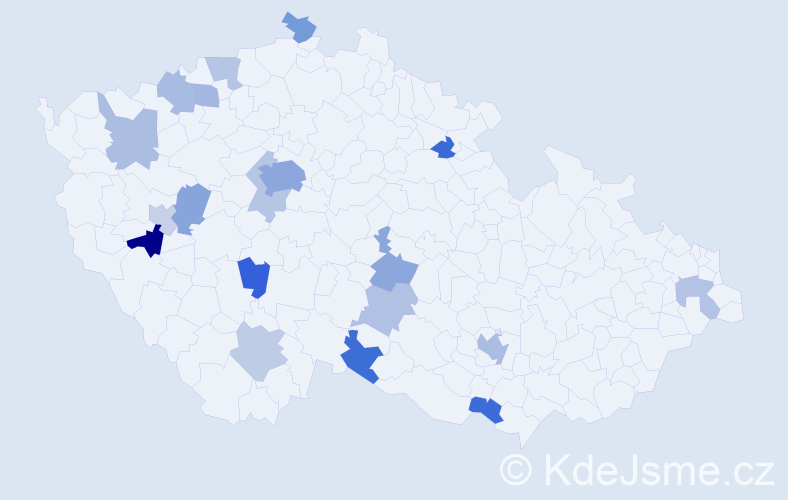 Jméno: 'Guido', počet výskytů 34 v celé ČR