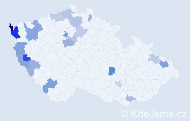 Jméno: 'Thi Lan Anh', počet výskytů 46 v celé ČR