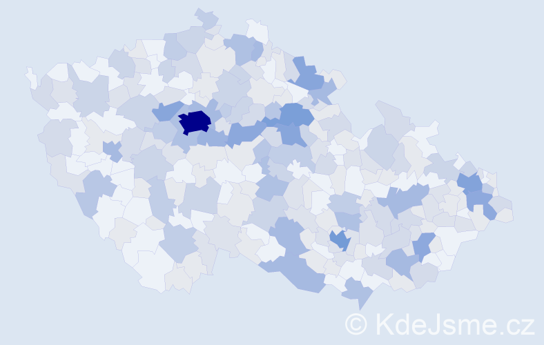 Jméno: 'Vojta', počet výskytů 565 v celé ČR