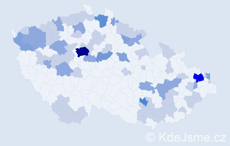Jméno: 'Hedviga', počet výskytů 138 v celé ČR
