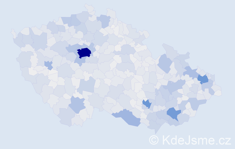 Jméno: 'Antonie', počet výskytů 6198 v celé ČR