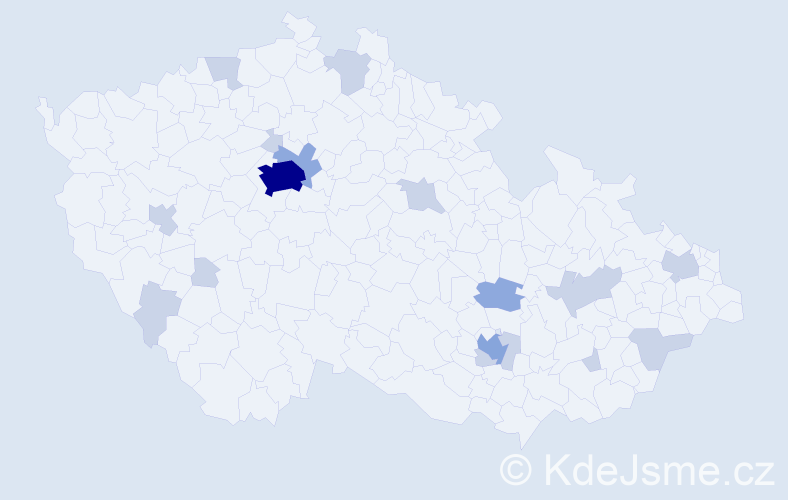 Jméno: 'Tarek', počet výskytů 32 v celé ČR