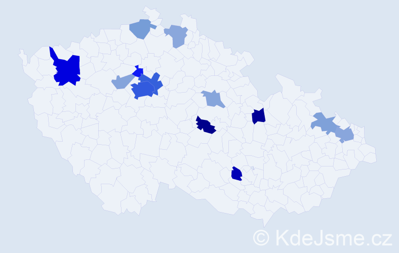 Jméno: 'Gayane', počet výskytů 34 v celé ČR