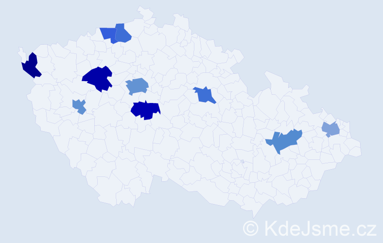 Jméno: 'Huu Trung', počet výskytů 14 v celé ČR