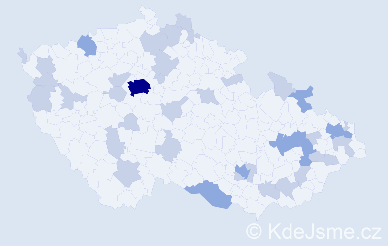Jméno: 'Livie', počet výskytů 60 v celé ČR