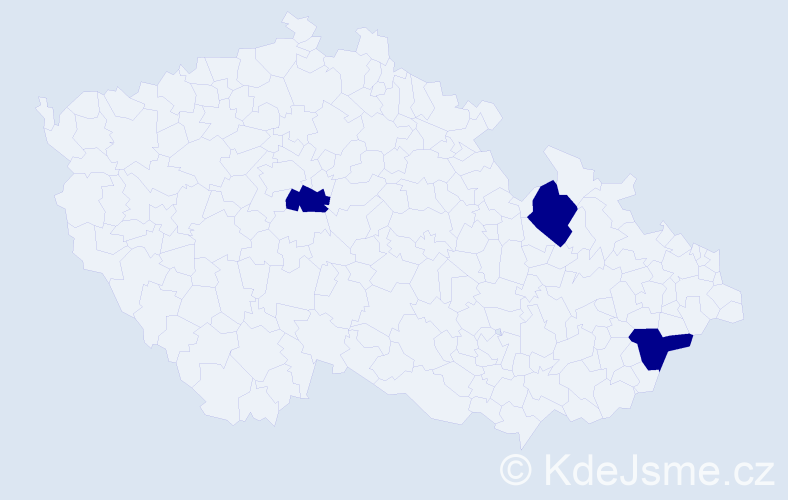 Jméno: 'Samuel Ladislav', počet výskytů 3 v celé ČR