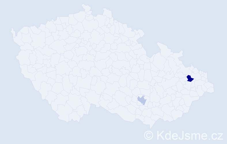 Jméno: 'Lucie René', počet výskytů 2 v celé ČR