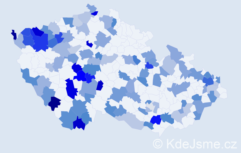 Jméno: 'Hanka', počet výskytů 180 v celé ČR