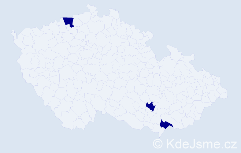 Jméno: 'Sophia Victoria', počet výskytů 3 v celé ČR