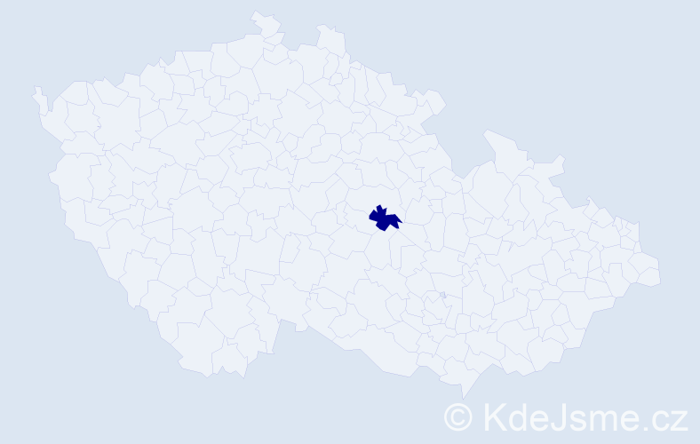 Jméno: 'Daniel Severin', počet výskytů 1 v celé ČR