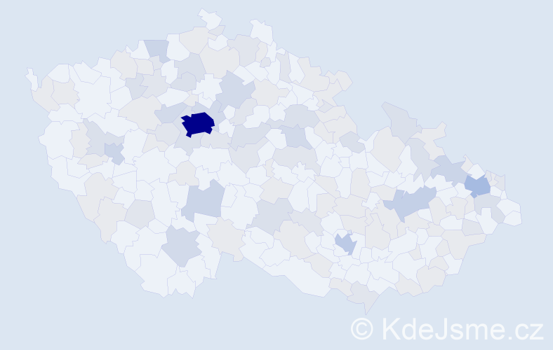 Jméno: 'Eliáš', počet výskytů 252 v celé ČR