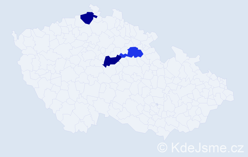 Jméno: 'Maricel', počet výskytů 3 v celé ČR