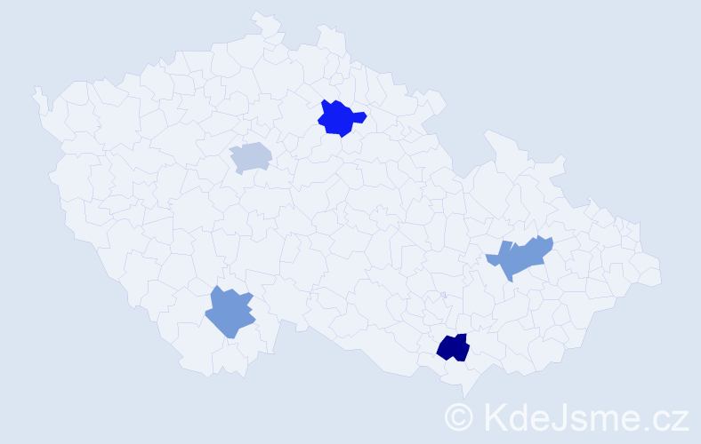Jméno: 'Neda', počet výskytů 6 v celé ČR