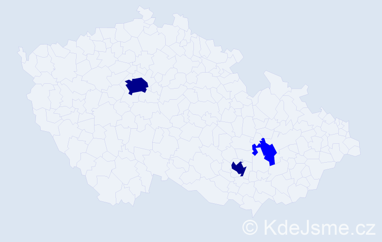 Jméno: 'Mahmut', počet výskytů 5 v celé ČR