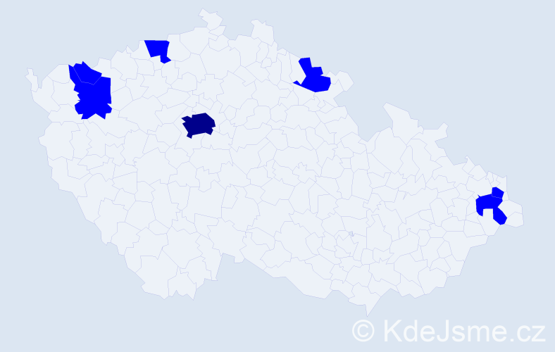 Jméno: 'Ralph', počet výskytů 8 v celé ČR