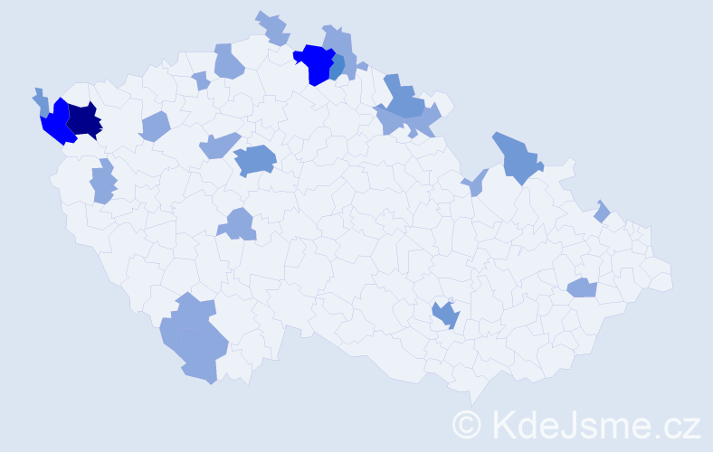 Jméno: 'Sieglinde', počet výskytů 44 v celé ČR