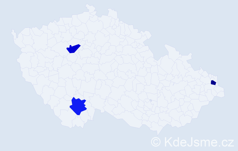 Jméno: 'Milan Karel', počet výskytů 3 v celé ČR