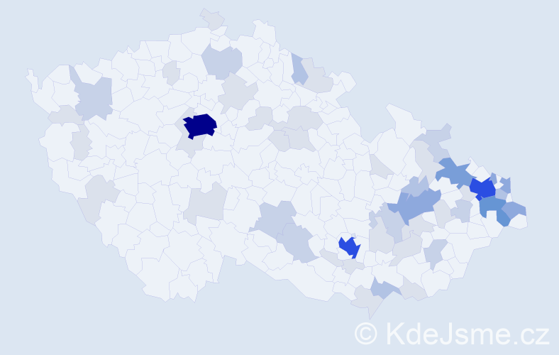 Jméno: 'Lev', počet výskytů 138 v celé ČR