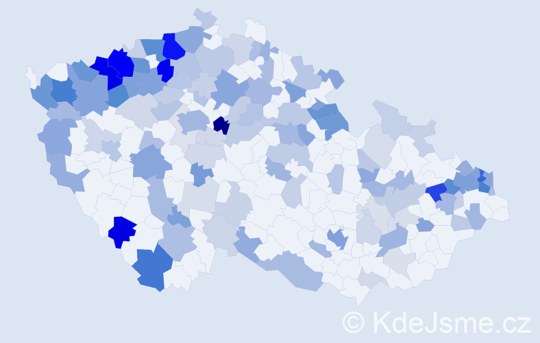 Jméno: 'Arpád', počet výskytů 323 v celé ČR