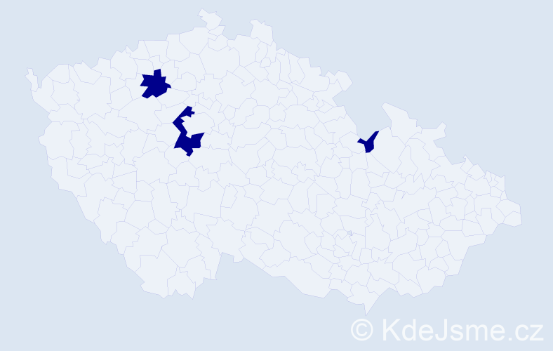 Jméno: 'Adam Jacob', počet výskytů 3 v celé ČR