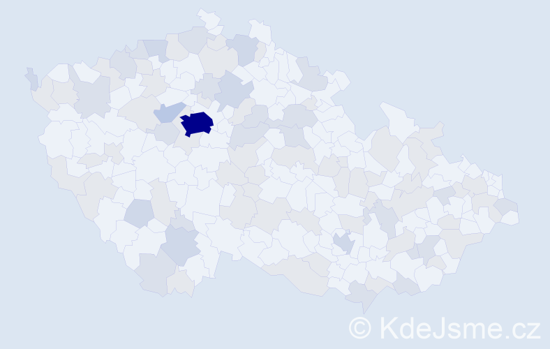 Jméno: 'Petronila', počet výskytů 161 v celé ČR