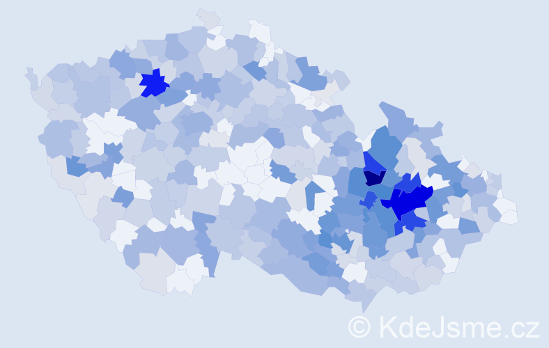 Jméno: 'Dobroslava', počet výskytů 848 v celé ČR