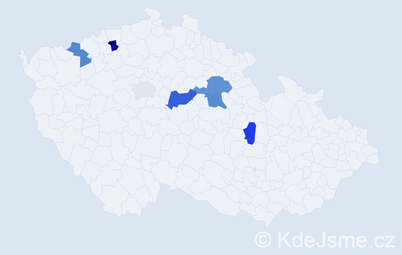 Jméno: 'Venceslava', počet výskytů 10 v celé ČR