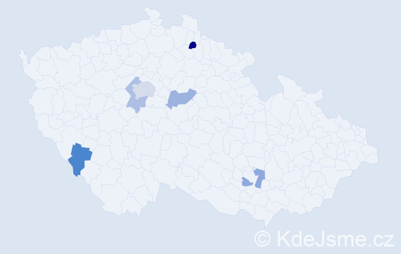 Jméno: 'Irenej', počet výskytů 8 v celé ČR