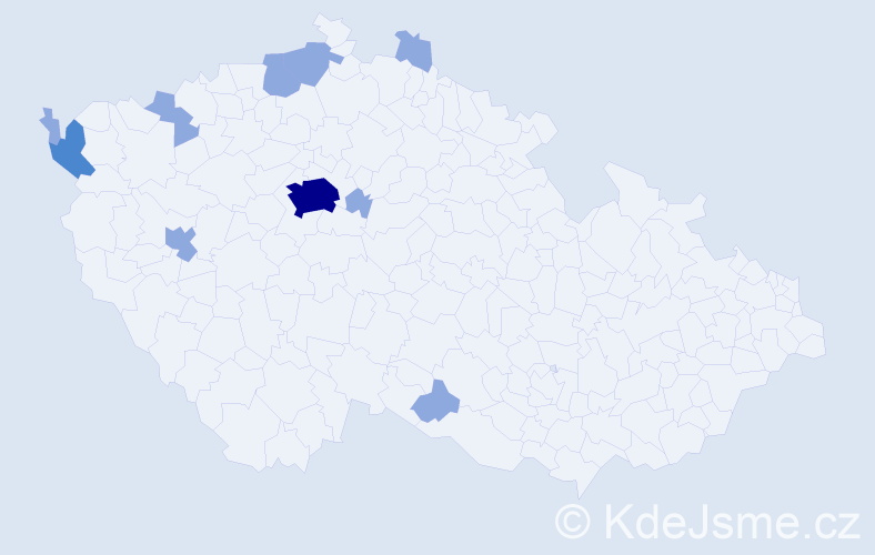 Jméno: 'Thanh Hien', počet výskytů 15 v celé ČR