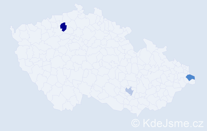 Jméno: 'Edmont', počet výskytů 3 v celé ČR