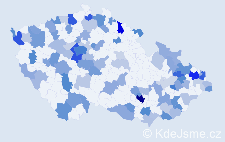 Jméno: 'Isabella', počet výskytů 231 v celé ČR