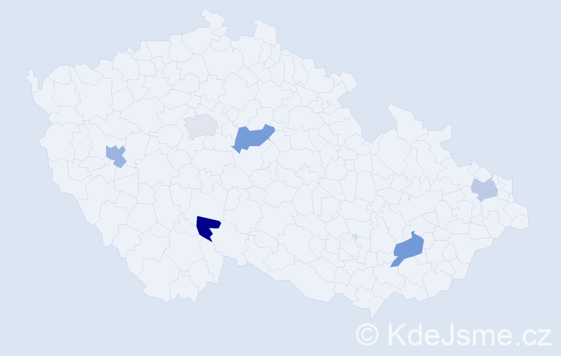 Jméno: 'Lianna', počet výskytů 6 v celé ČR