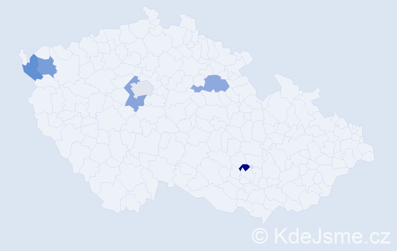 Jméno: 'Laura Elizabeth', počet výskytů 6 v celé ČR