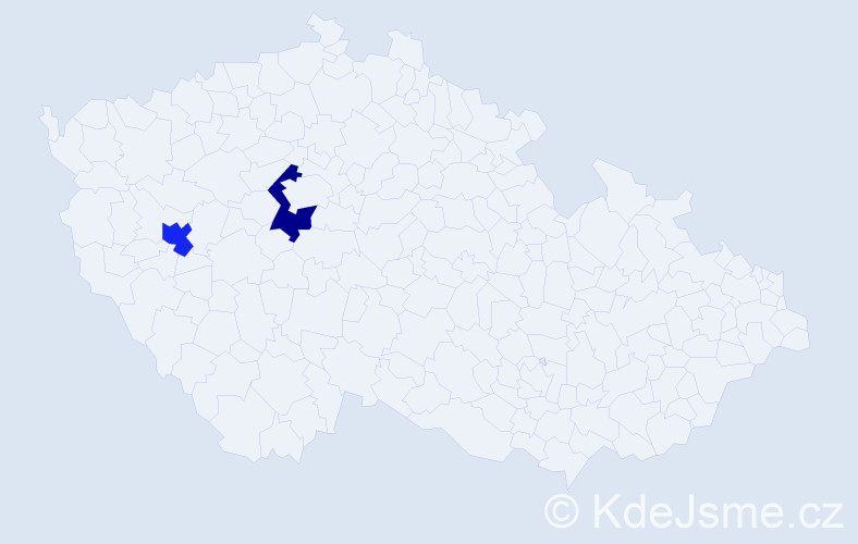 Jméno: 'Thanh Tuong', počet výskytů 2 v celé ČR