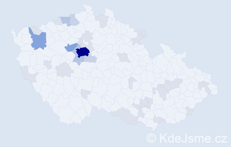 Jméno: 'Larissa', počet výskytů 71 v celé ČR
