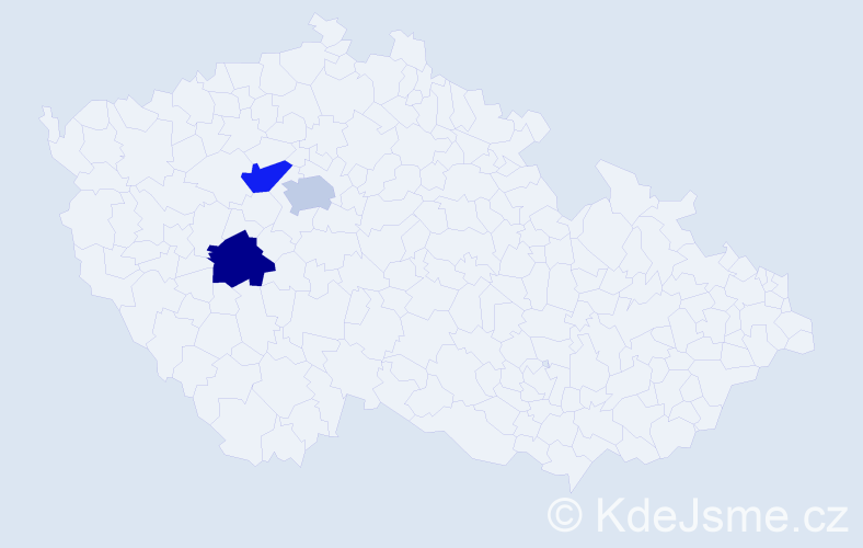Jméno: 'Dinh Thien', počet výskytů 3 v celé ČR